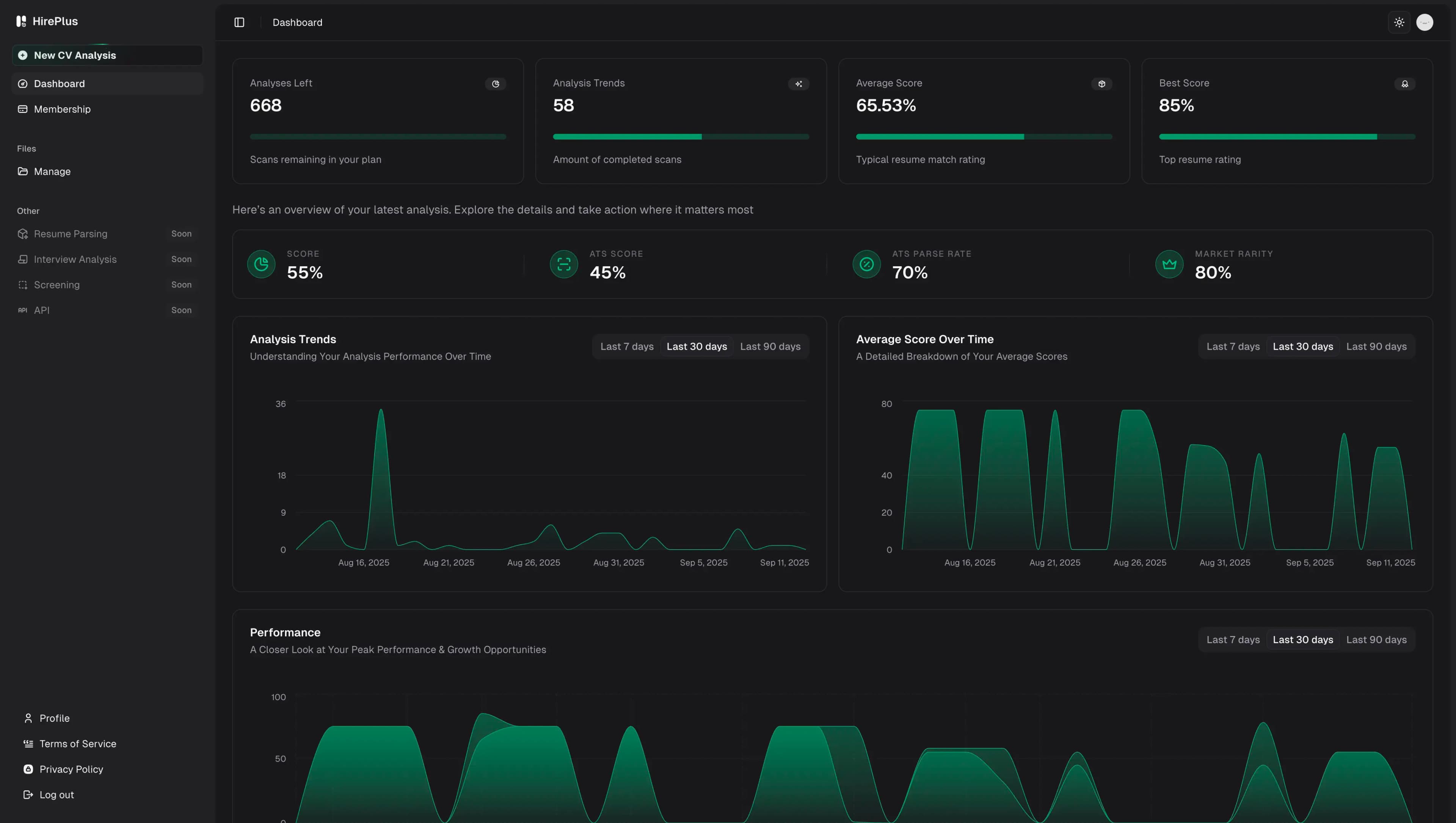 app screen